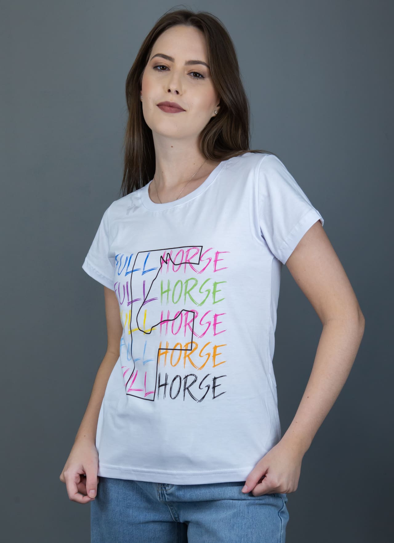Camiseta Tradicional Feminina - Branca