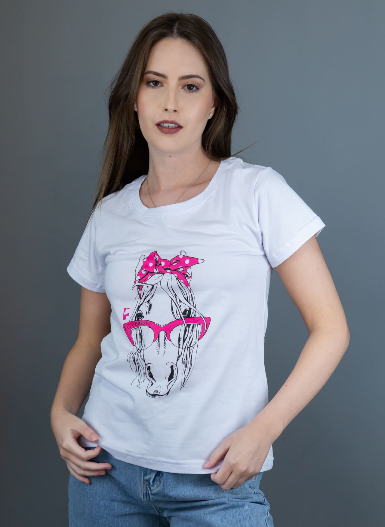 Camiseta Tradicional Feminina - BRANCA GLS